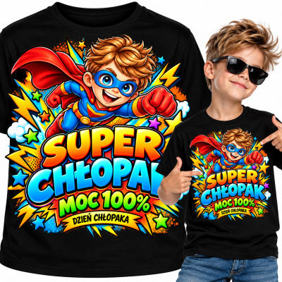KOSZULKA DZIECIĘCA DZIEŃ CHŁOPAKA super chłopak moc100